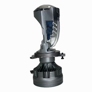 لامپ هدلایت خودرو غریب دوست مدل عدسی دار یخی کد m01u پایه h4 بسته دو عددی